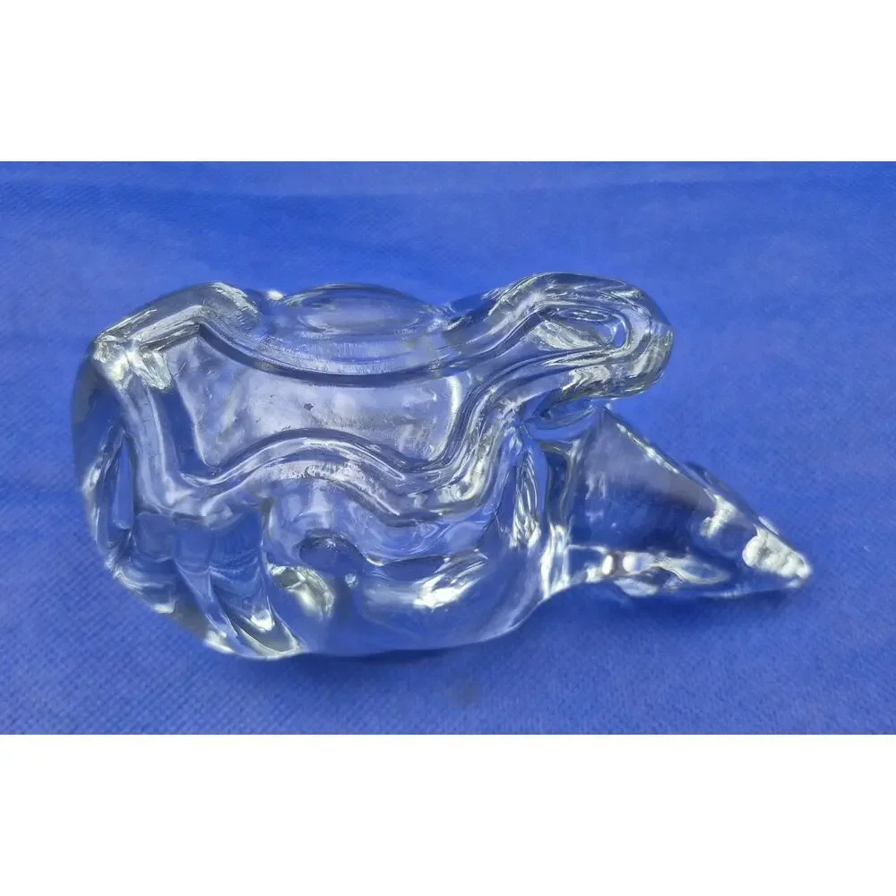 Vintage Indiana Glass Clear Polar Bear Votive Candle Holder 4.5